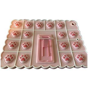 Silicone Pink Paw iPad Shockproof Case